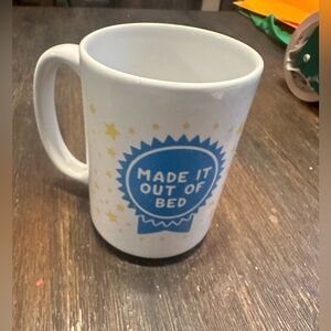 EUC funny Look Human coffee mug. Very sturdy.